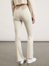 Flared trousers with frayed hem image number 1
