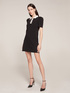 Knitted dress with contrasting collar image number 0