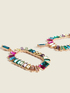 Pendientes de aro con piedras de colores image number 0