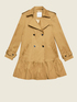 Trench coat with ruffled hem image number 3