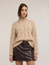 Zopfmuster-Rollkragenpullover aus Wollmischung image number 2