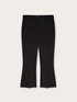 Solid colour kick flare trousers image number 3