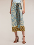 Ethnic print pareo skirt image number 3