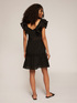 Short dress in broderie anglaise and openwork embroidery image number 1