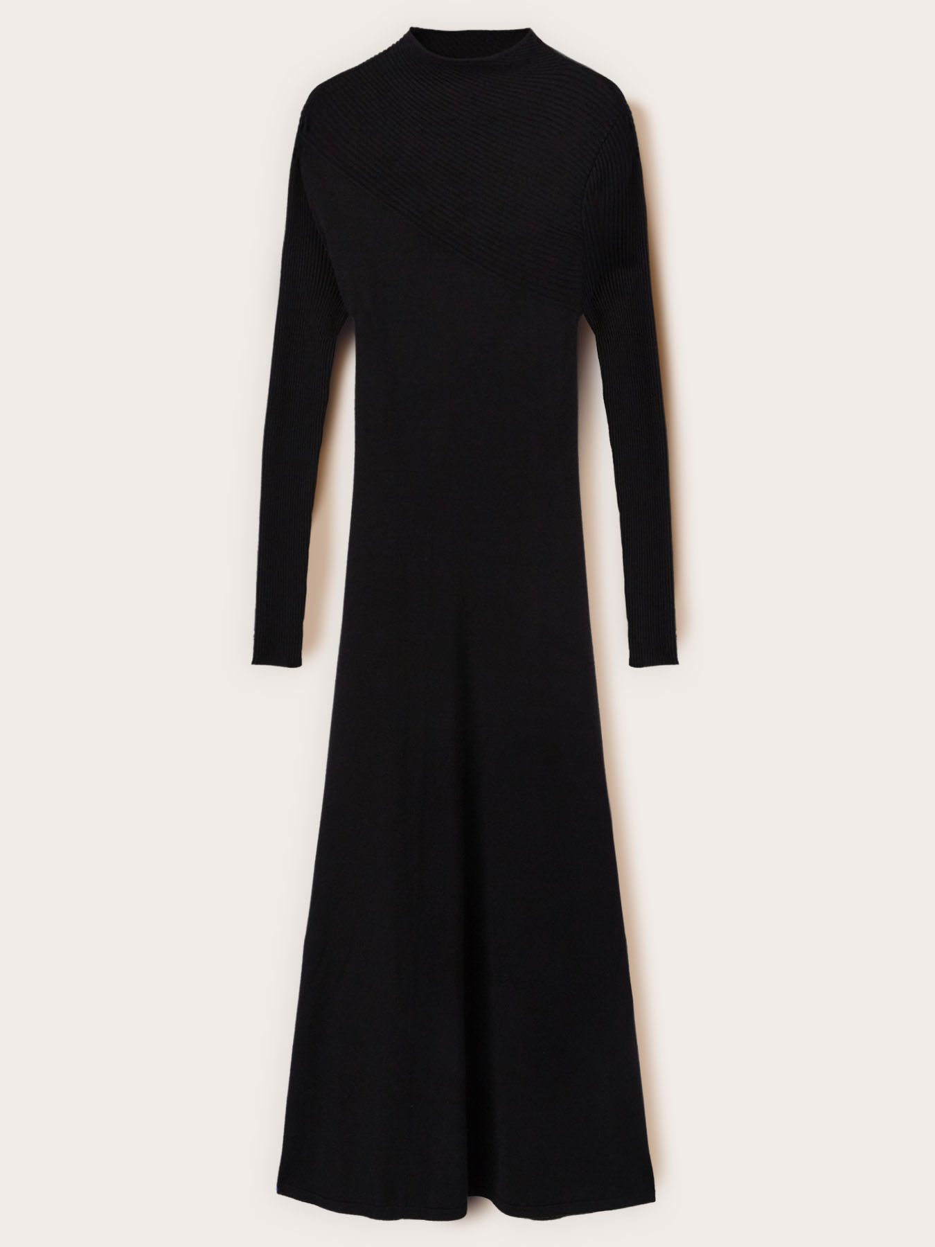 Midi knit dress with back cut-out image number 4