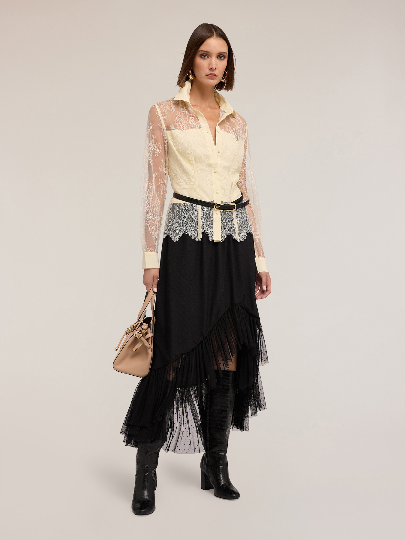 Camicia in pizzo image number 2