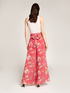 Floral patterned palazzo trousers image number 1