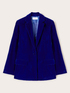 Smooth velvet blazer jacket image number 4