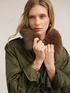 Bomber in nylon con collo removibile image number 3