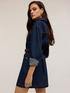 Rochie scurtă tip cămașă din denim image number 4