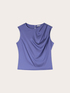 Top aus Satin mit asymmetrischer Drapierung image number 4