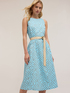 Polka dot pattern flared dress image number 2