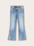 Kick flare jeans in stone washed denim image number 4