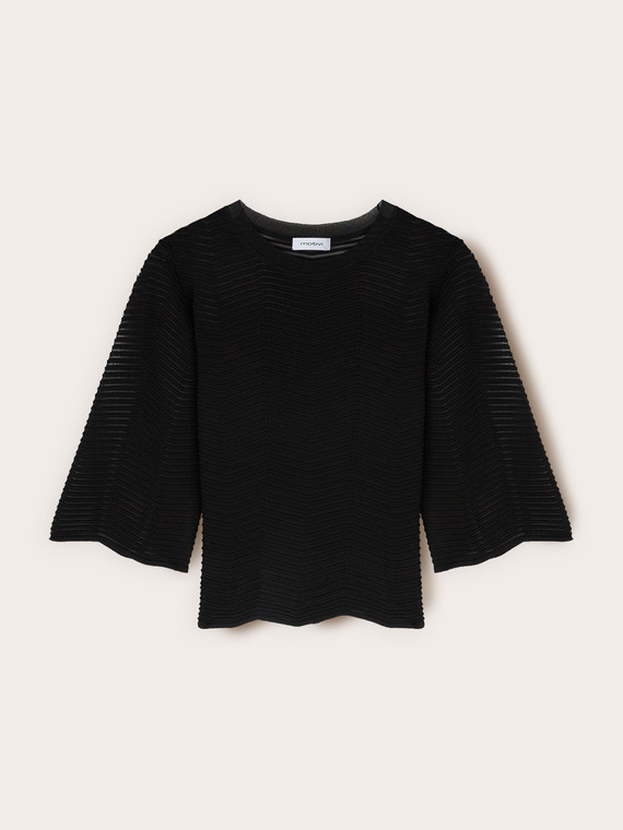 Pull ajour&eacute; en m&eacute;lange viscose