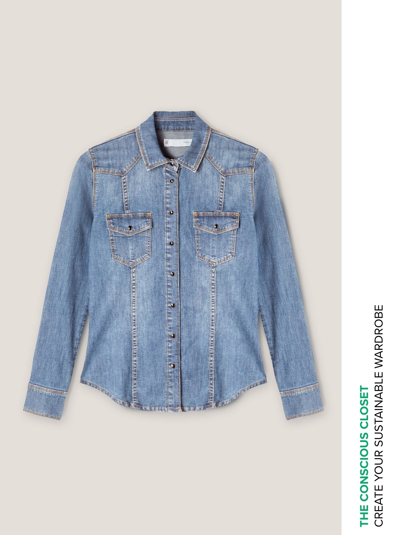 Camicia in denim image number 4