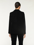 Blazer tinta unita in velluto liscio image number 1