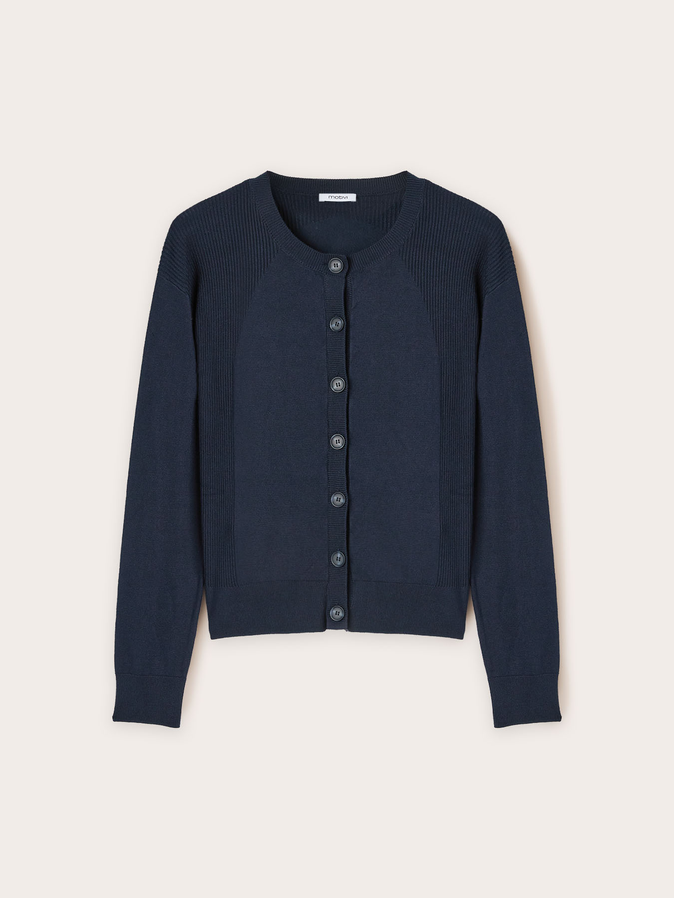 Cárdigan con detalles acanalados image number 4