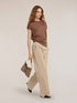 Fine viscose and lurex blend yarn sweater image number 2