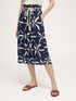 Tie dye midi skirt with rope belt image number 0