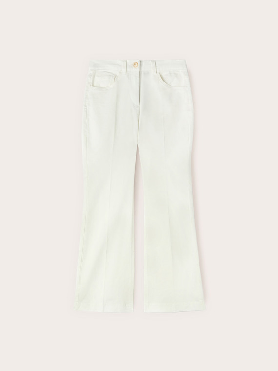 Pantalon kick flare en drill