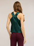 Top aus Satin mit Drapierung image number 1