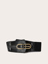 High elastic waistband with metal buckle image number 1