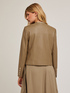 Veste sans col en tissu enduit image number 1