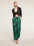 Palazzo trousers with jungle pattern image number 3