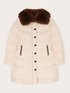 Long down jacket with high collar image number 4