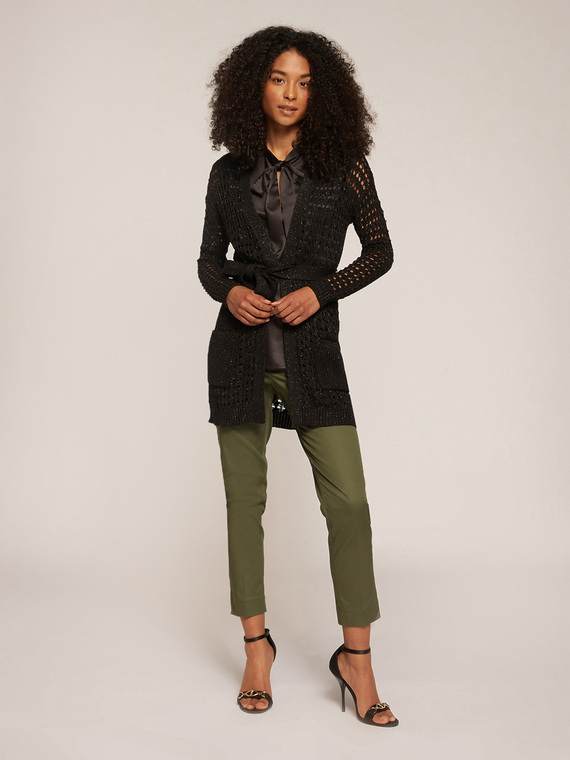 Motivi Cardigan traforato lurex Donna