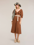 Robe &eacute;vas&eacute;e avec n&oelig;ud dans le dos image number 4