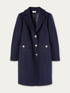 Long solid coloured cloth coat image number 3