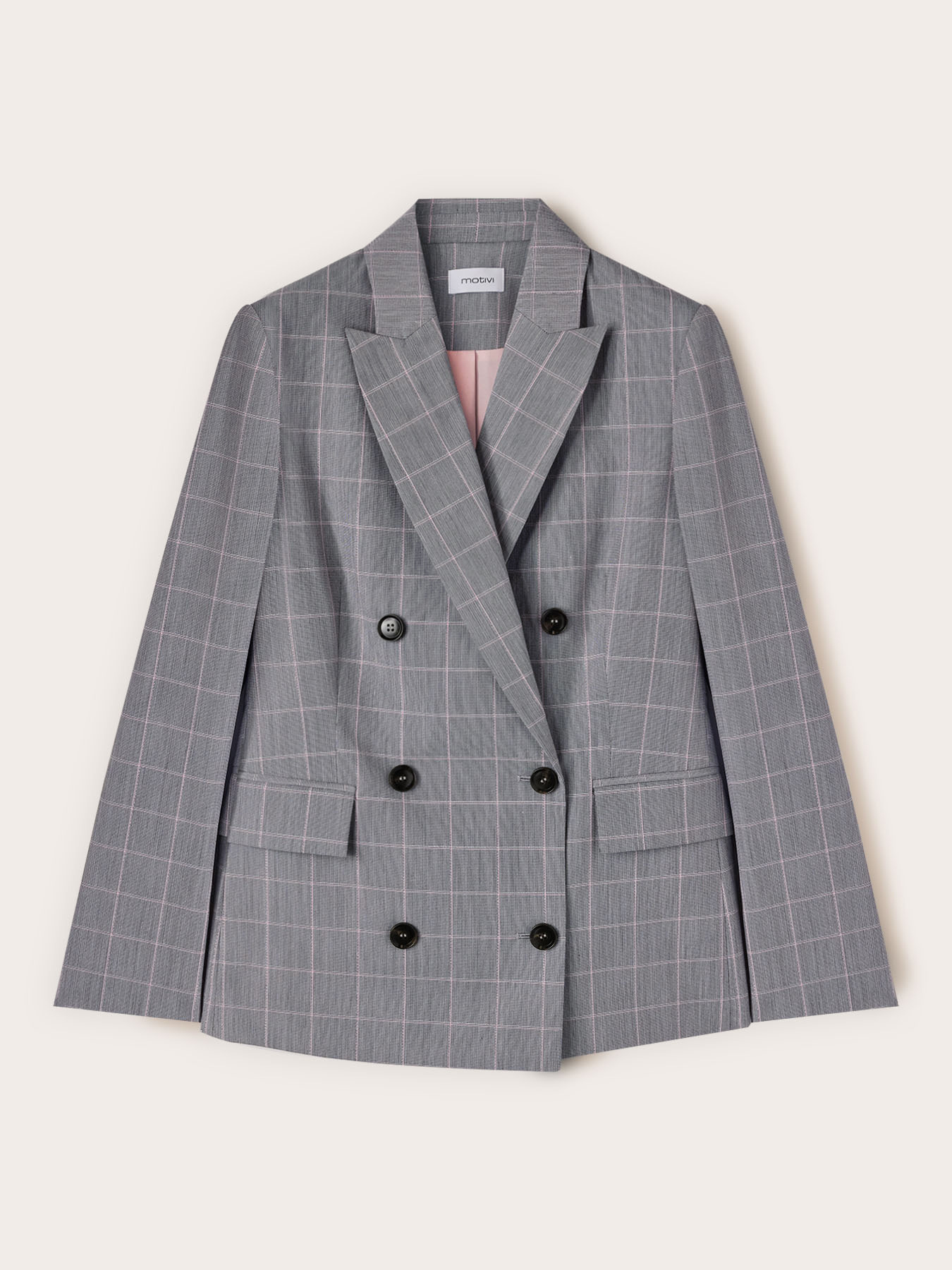 Prince of Wales check blazer jacket image number 4