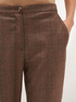 Pantaloni con risvolto fantasia check image number 2