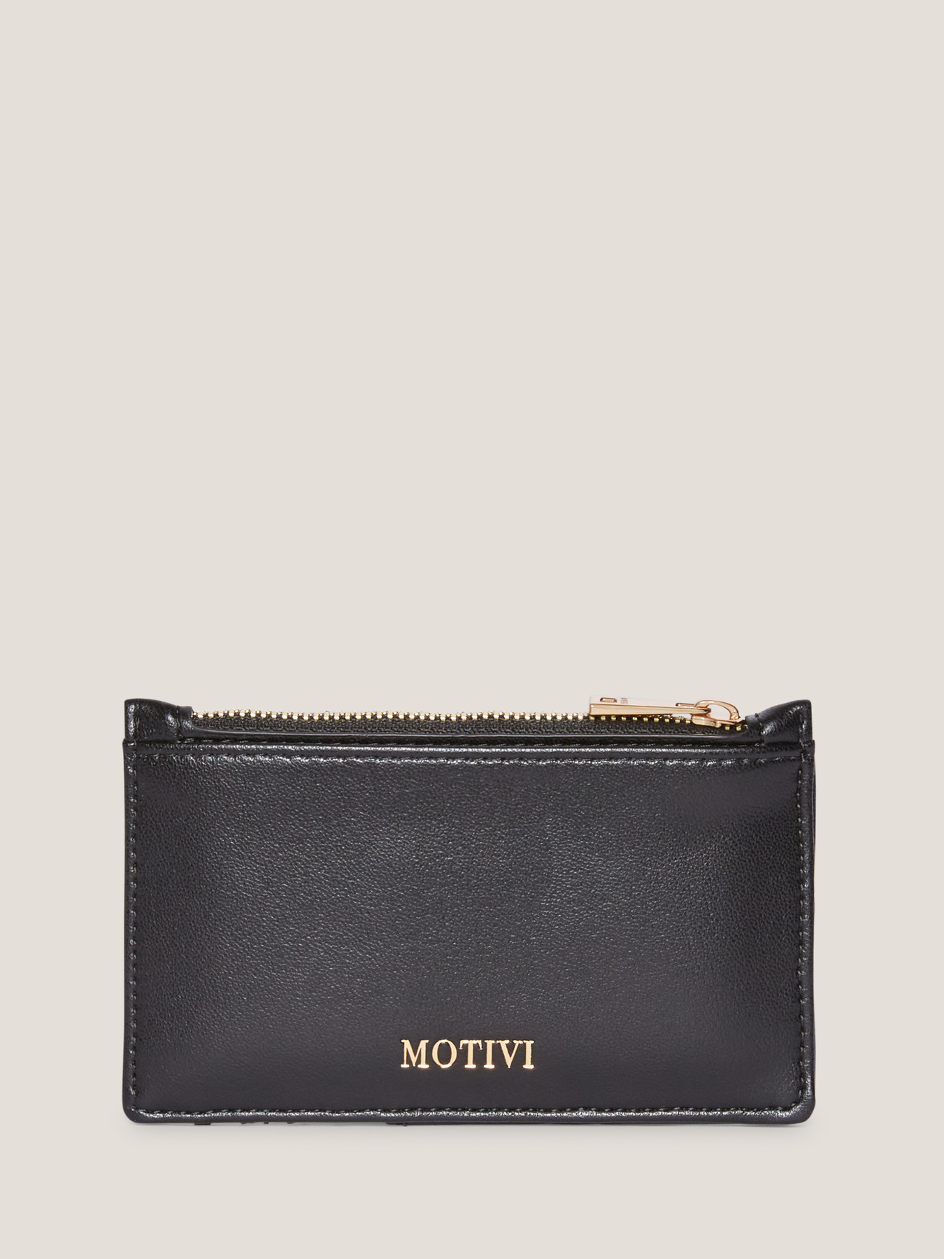 Kartenetui aus Lederimitat in gesteppter Optik image number 1