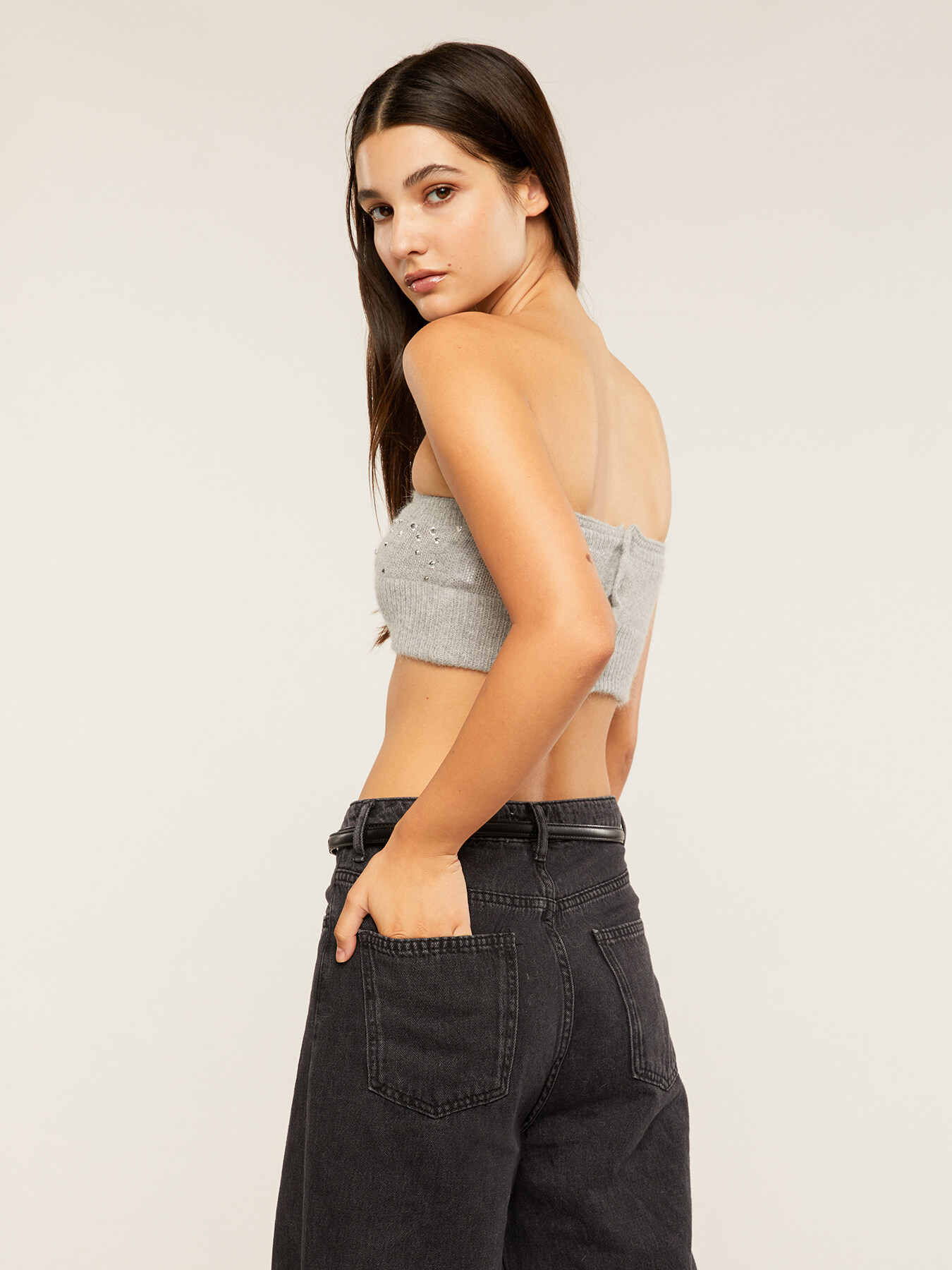 Bandeau-Top aus Angoragemisch image number 1