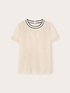 Blouse with knitted trim image number 4