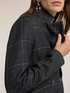 Short structured double-breasted check jacket image number 3