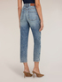 Regular mum fit jeans with rhinestones image number 1