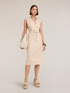 Striped linen blend sheath dress image number 0