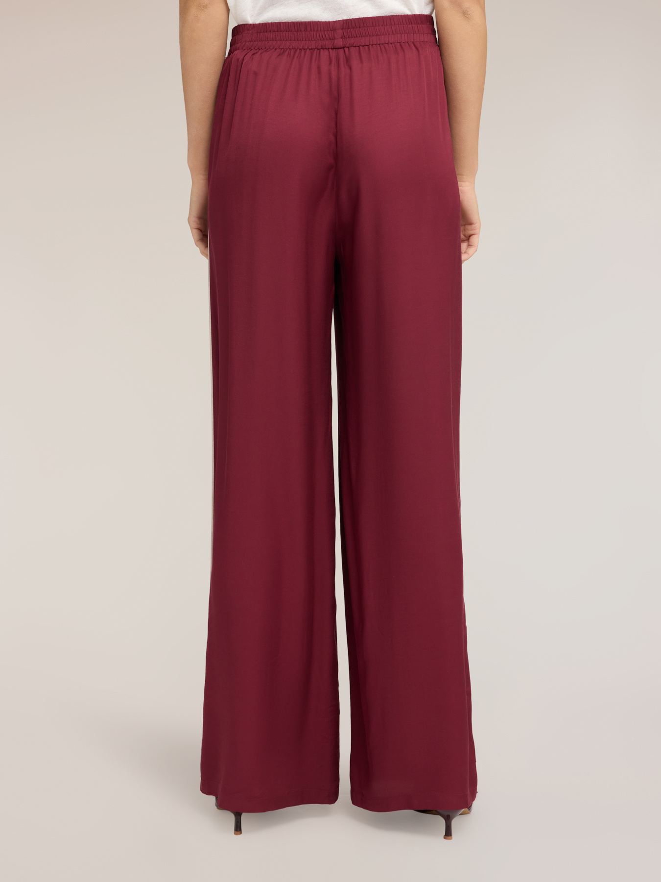 Palazzo-Hose aus Viskose-Twill image number 1