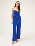 Flowing palazzo trousers with jewel drawstring image number 2
