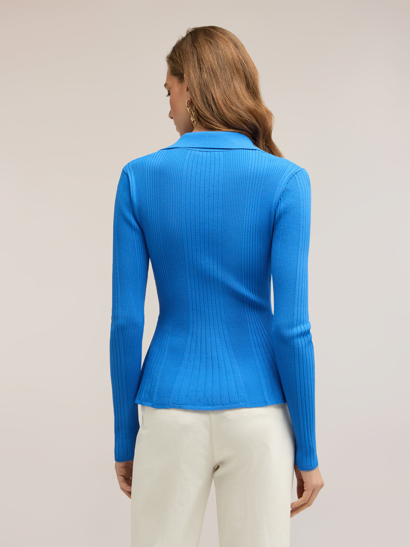 Gestreifter Strickpullover mit Sch&ouml;&szlig;chen image number 1