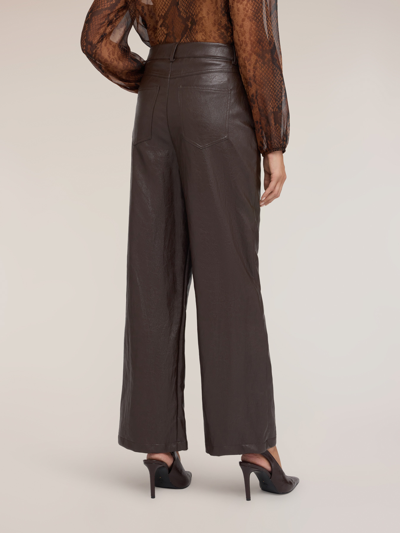Pantalon palazzo brillant image number 1