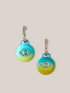 Double Love earrings with round pendant image number 0