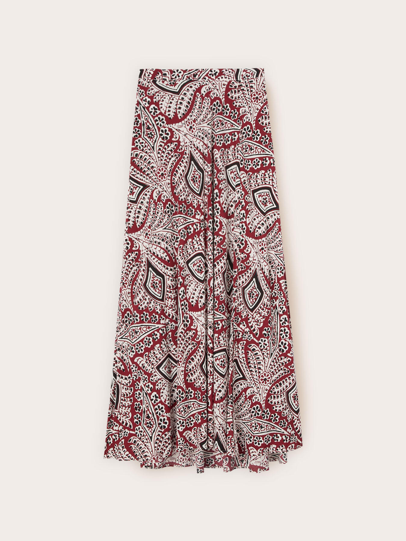 Falda evas&eacute; maxi en marocaine con estampado image number 4