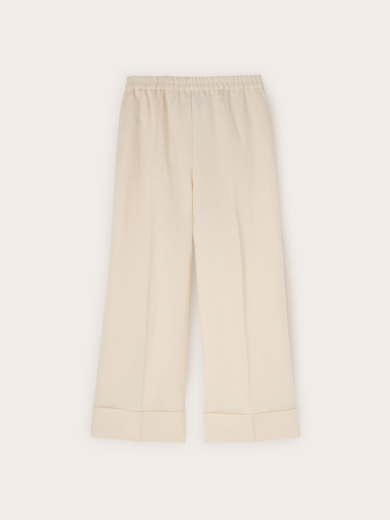 Cropped-Hose aus Leinenmischung image number 3