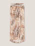 Animal-print patterned satin wraparound skirt image number 4