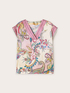 Cashmere patterned satin blouse image number 5