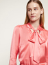Blouse with satin bow image number 0